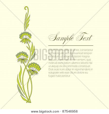 few sprigs of dill decorative