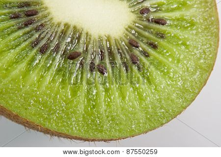 Half Of Kiwi Fruit