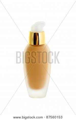 Cosmetic Liquid Foundation Isolated On White