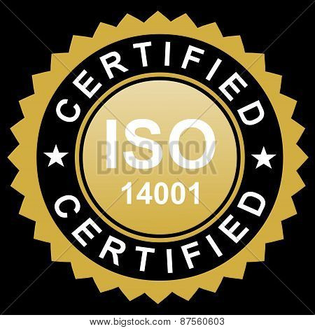 Iso Certified Gold Emblem