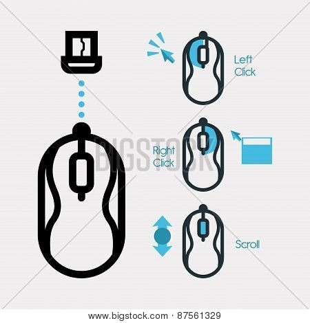 mouse icon design vector illustration eps10 graphic