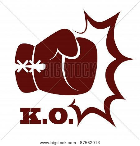 boxing label design vector illustration eps10 graphic