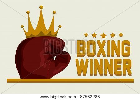 boxing label design vector illustration eps10 graphic