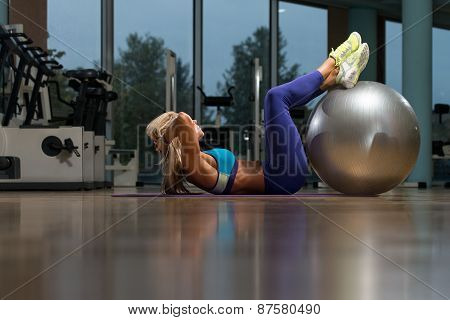 Mature Woman Doing Abdominal Excerise