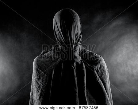 Scary ghost in the dark