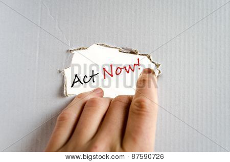 Act Now Concept