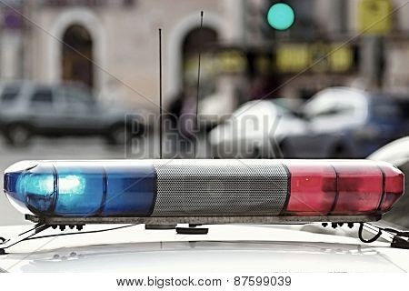 The Police Car Provides Control Of A Situation
