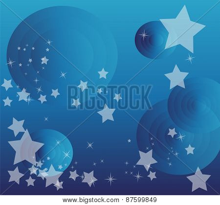Vector star circle background design