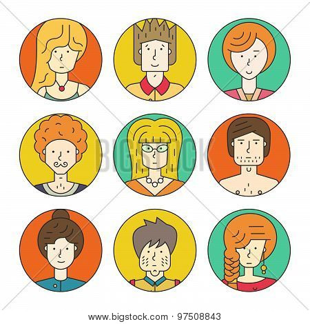 Linear People Icons