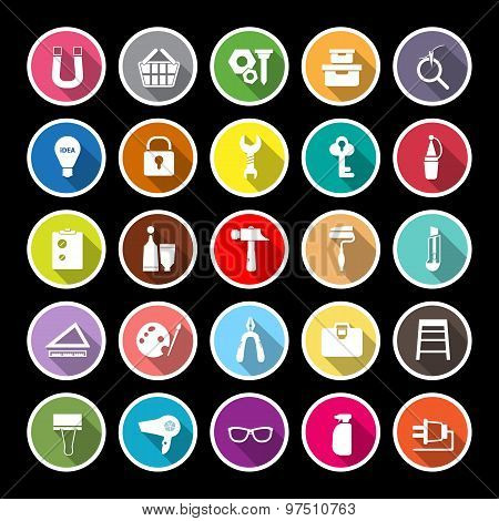 Diy Flat Icons With Long Shadow