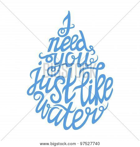 Hand Drawn Typography Poster