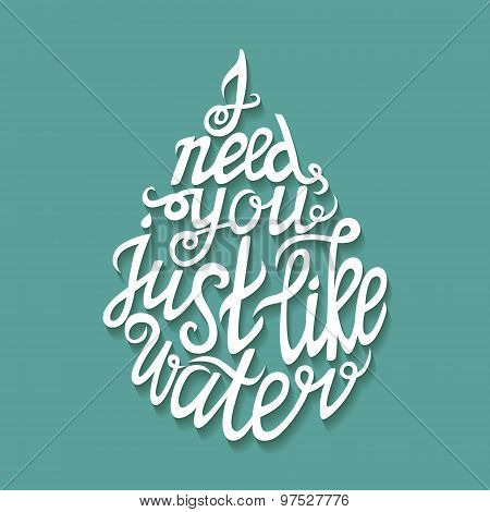 Hand Drawn Typography Poster