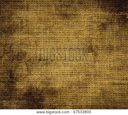 Grunge background of drab burlap texture