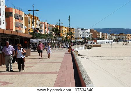 Barbate beach and promenade.