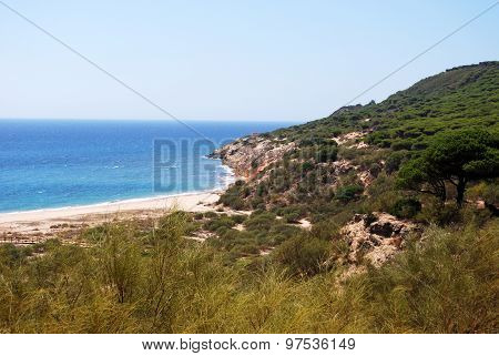 Barbate beach and coastline.