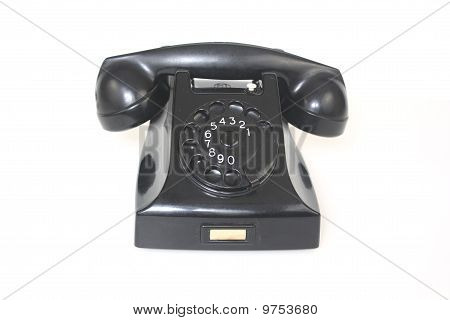 Antikes Telefon schwarz