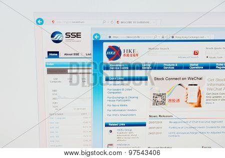 Shanghai and Hong Kong Stock Exchange