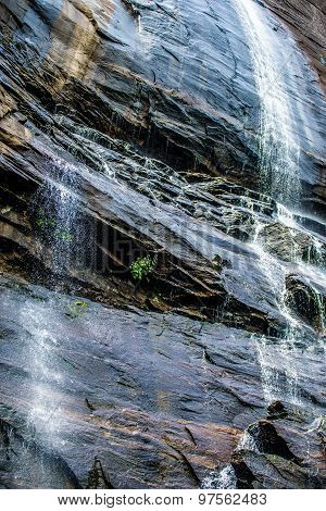 Hickory Nut Waterfalls During Daylight Summer