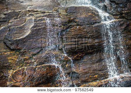 Hickory Nut Waterfalls During Daylight Summer