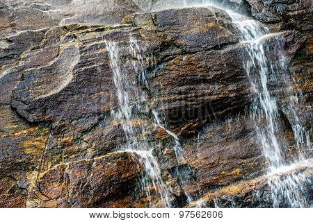 Hickory Nut Waterfalls During Daylight Summer