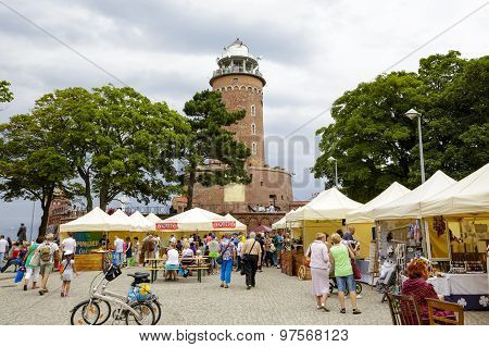 The Lighthouse In Kolobrzeg In Poland