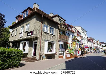 View Into The Street Named St Dubois In Kolobrzeg