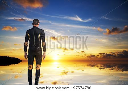 The Person In A Diving Suit