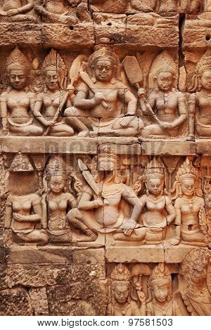 Terrace Of The Leper King, Angkor Wat, Cambodia