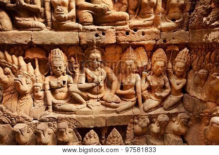 Terrace Of The Leper King, Angkor Wat, Cambodia