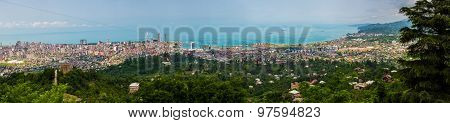 BATUMI, GEORGIA - JULY 20: view from the cabin cableway