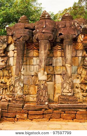Elephant Terrace, Ankgor Thom, Cambodia