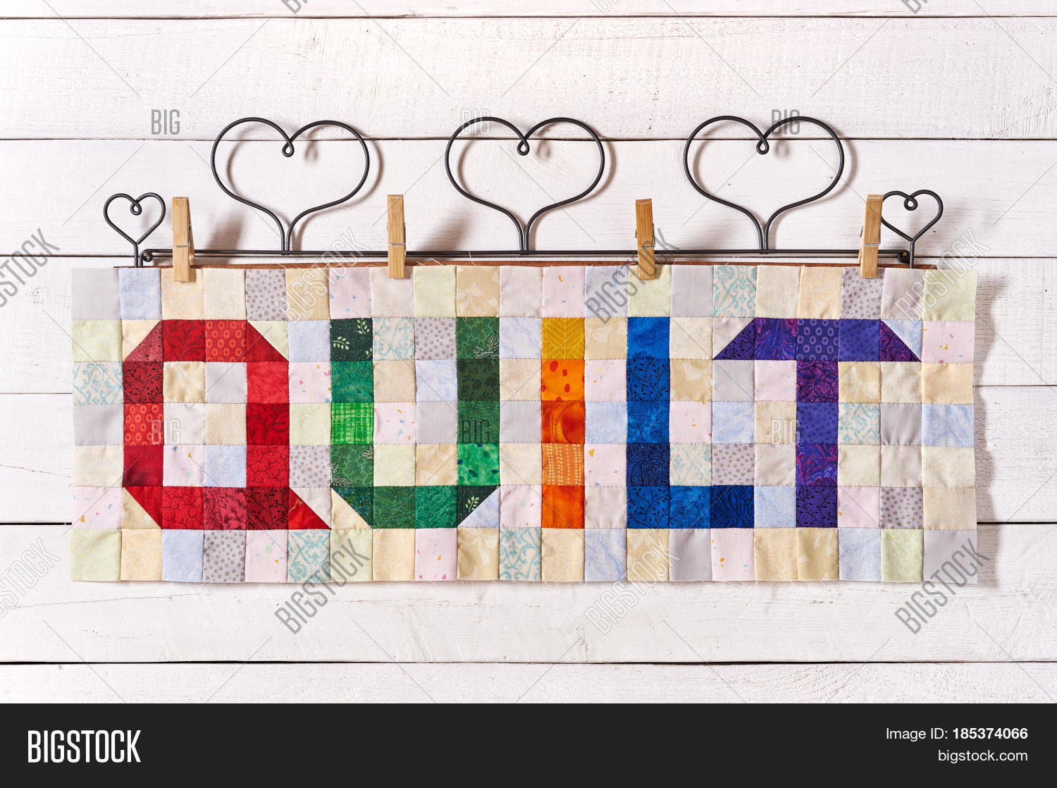 Word Quilt Sewn Image & Photo (Free Trial) Bigstock