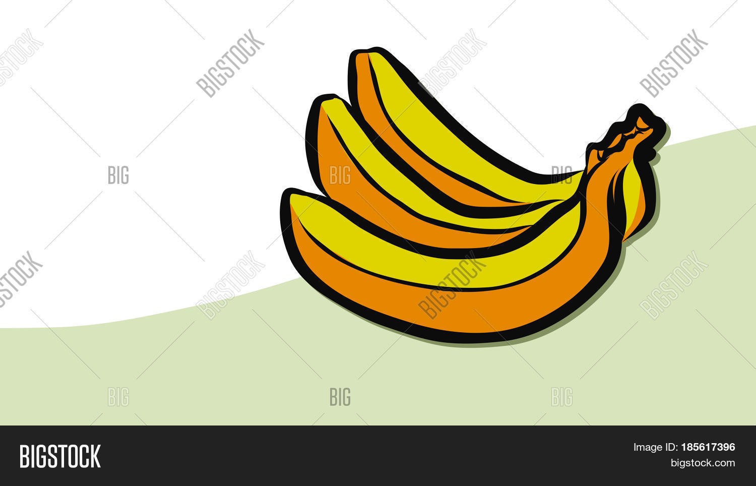 Banana Colored Vector Vector & Photo (Free Trial) | Bigstock
