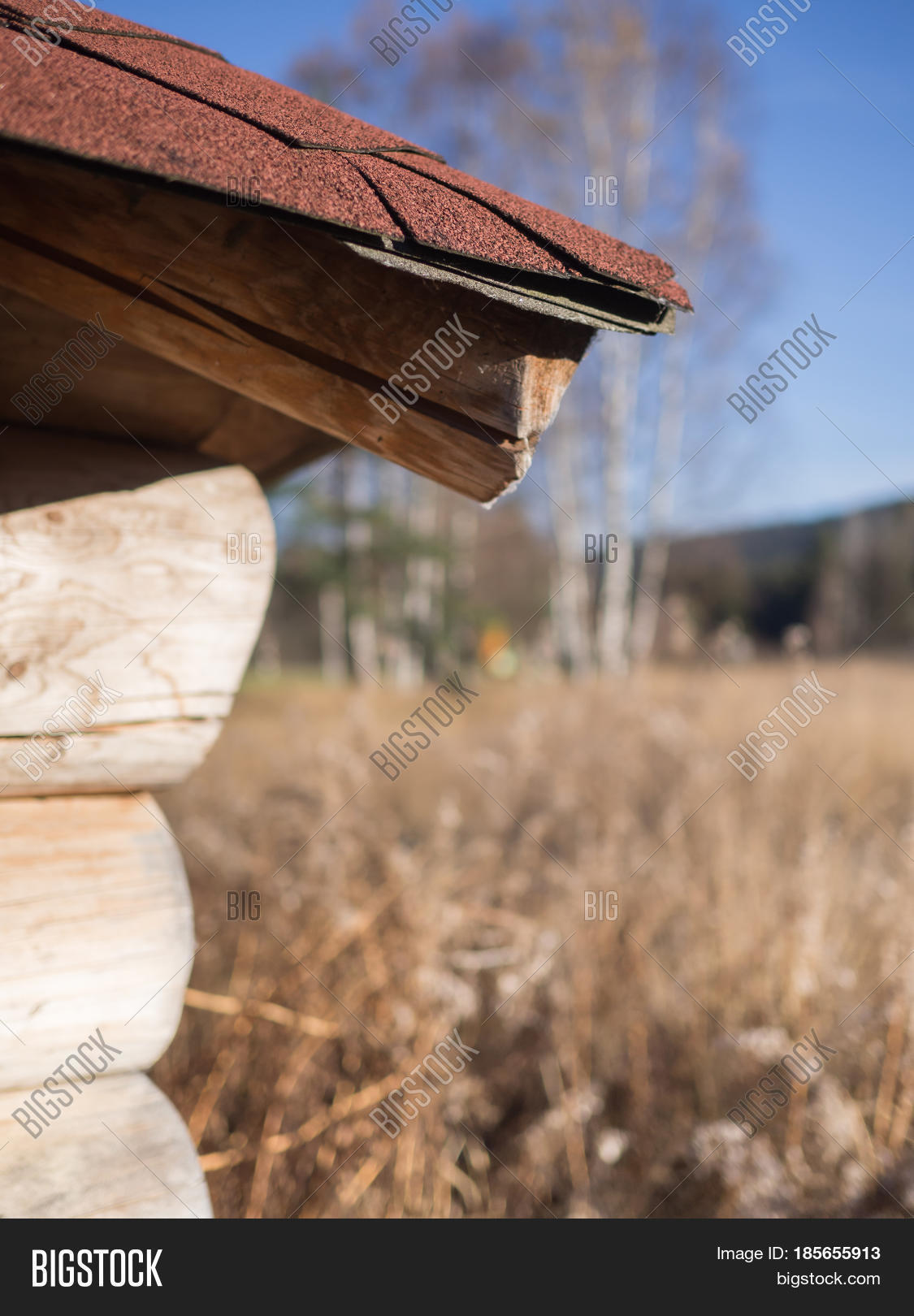Corner Wooden Hut View Image & Photo (Free Trial) Bigstock