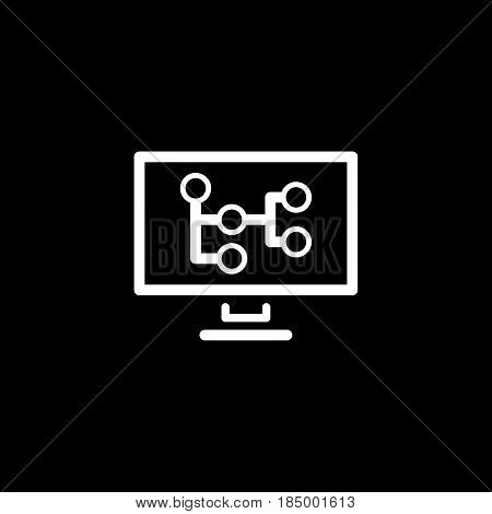 Mind Map Icon. Business Concept. Flat Design Isolated Illustration.