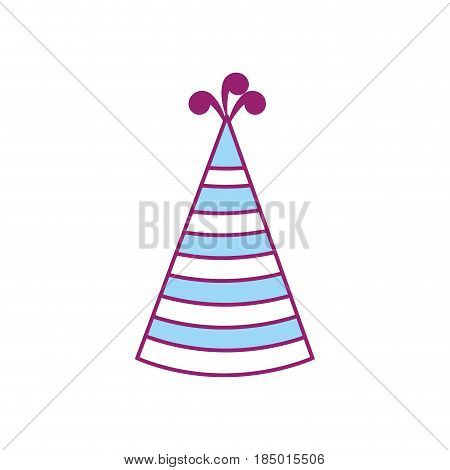 hat party to cebrate happy birthday, vector illustration