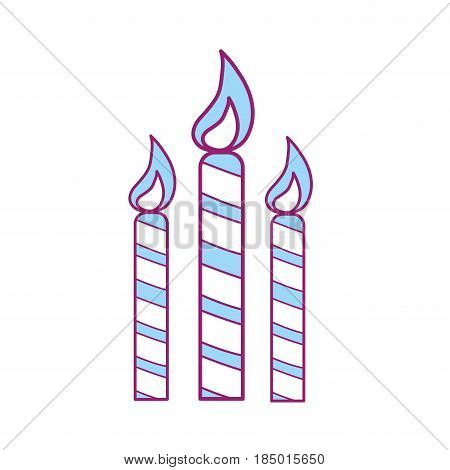candles party to cebrate happy birthday, vector illustration