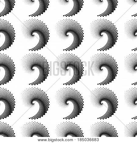 Design Seamless Spiral Dots Pattern