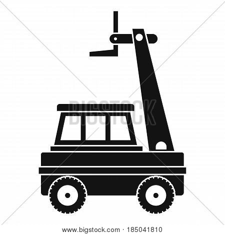Cherry picker icon in simple style isolated vector illustration