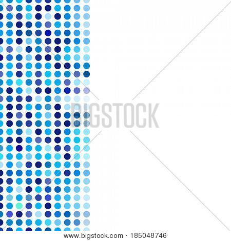 Mosaic background random dark and light blue circles, pattern polka dots, neutral versatile pattern for business techno style design. Decoration of the booklet, broadsheet, flysheet, poster, banner. 