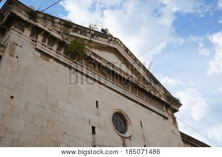 Fragment of palace of the Roman Emperor Diocletianus in the Unesco heritage city of Split, Croatia