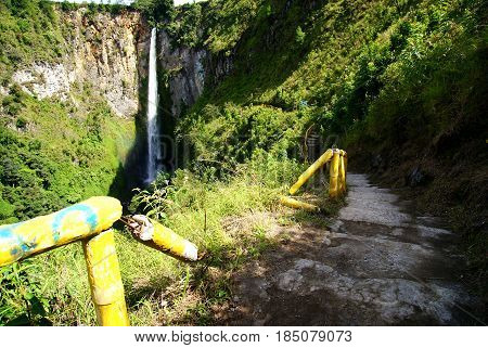 Sipiso-piso waterfall in Tongging Village, North Sumatra, Indonesia