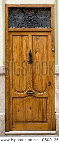 alte Holz Tür in Valencia, Spanien