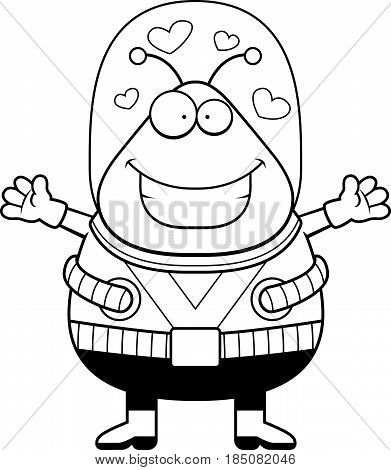 Cartoon Alien Hug