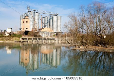 Old Abandoned Factory,industrial Archeology.italy