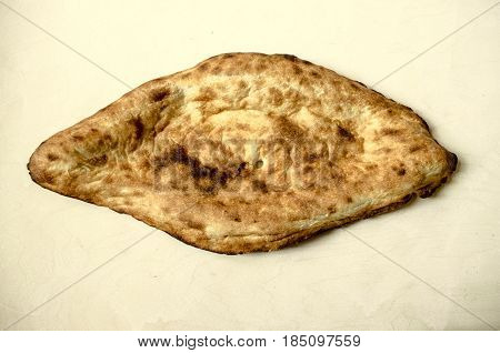 Fresh good baked traditional Georgian flat cakes bread Shoti puri