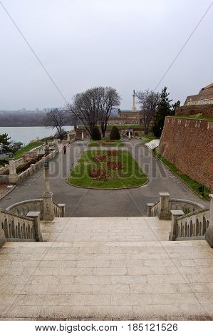 21 may 2009-belgrado-serbia- Ancient castle in the city of belgrade in serbia