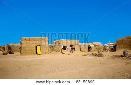 Hut Made Of Loam In Omdourman