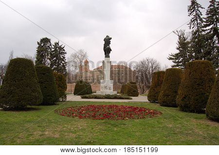 21 march 2009-belgrado-serbia- Ancient castle in the city of belgrade in serbia