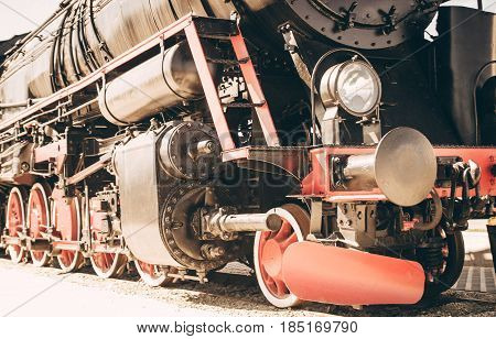 Details Of Polish Steam Locomotive.